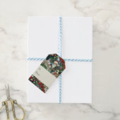 Victoriaans Kerstportret Cadeaulabel (Met Touw)