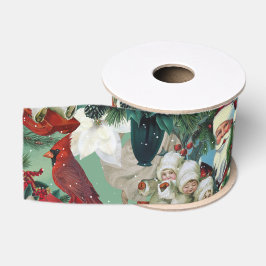 Victoriaans Kerstportret Grosgrain Lint