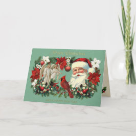Victoriaans Kerstportret Kaart