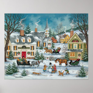 Victoriaans kerstPoster Poster