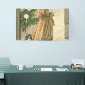 Victoriaans kerstrecorder feestdag spandoek (Beurs)