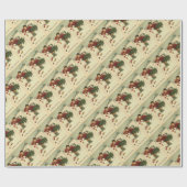 Victoriaans kerstrecorder met   cadeaupapier (Vlak)