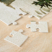 Victoriaans kerstrecorder met   legpuzzel (Zijkant)