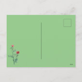 Victoriaans kerstrode rode rode rode rode rode rod feestdagenkaart (Achterkant)