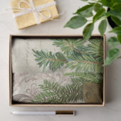 Victoriaans kerstRoos, pine en Holly Collage Tissuepapier (Geschenk)