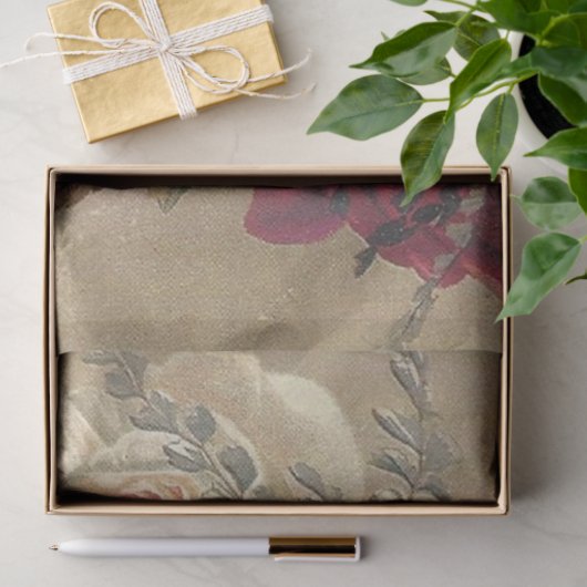 Victoriaans kerstRozen Tissuepapier (Geschenk)