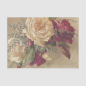 Victoriaans kerstRozen Tissuepapier (Voorkant)