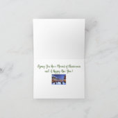 Victoriaans kerstsneeuwscooterKaart Feestdagen Kaart (Binnen)