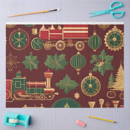 Victoriaans kersttissuepapier tissuepapier (Craft)