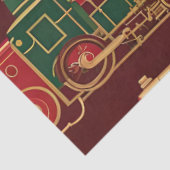 Victoriaans kersttissuepapier tissuepapier (Detail)