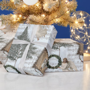 Victoriaans kersttrio III — Verpakkingspapier Cadeaupapier