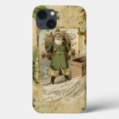 Victoriaans kerstvader Floral Ephemera Case-Mate iPhone Case (Achterkant)