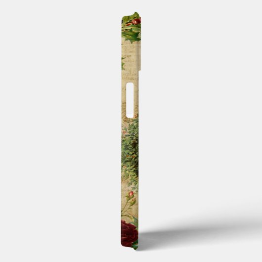 Victoriaans kerstvader Floral Ephemera Case-Mate iPhone Case (Achterkant / Rechts)