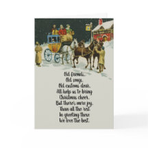 Victoriaans Kerstvakantie Carriage Retro