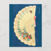 Victoriaans kerstventilator briefkaart (Voorkant)