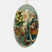 Victoriaans kerstversiering keramisch ornament (Rechts)