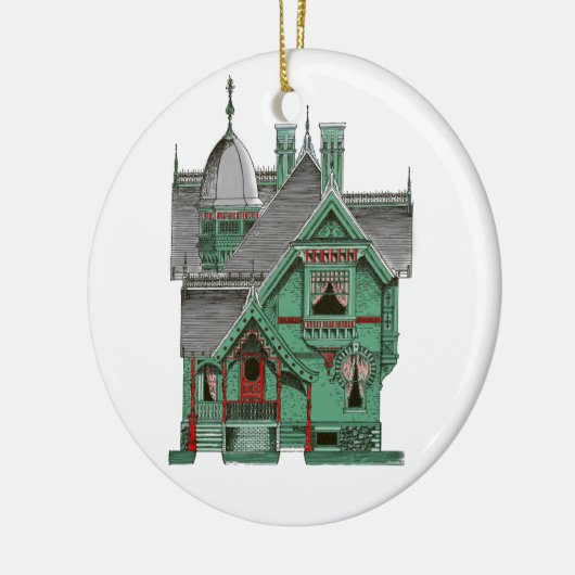 Victoriaans kerstversiering Keramisch Ornament (Links)