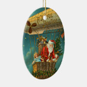 Victoriaans kerstversiering keramisch ornament (Rechts)