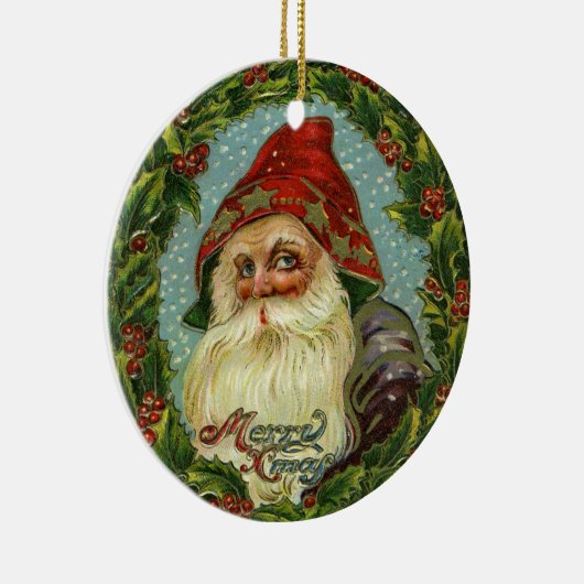 Victoriaans kerstversiering keramisch ornament (Rechts)