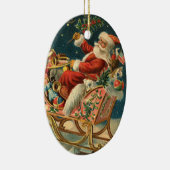 Victoriaans kerstversiering keramisch ornament (Rechts)