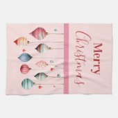 Victoriaans kerstversiering theedoek (Horizontaal)