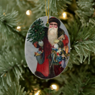 Victoriaans kerstversiering van Era Santa Keramisch Ornament