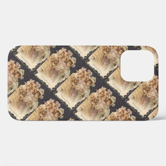 Victoriaans kerstviering Case-Mate iPhone case (Achterkant (horizontaal))