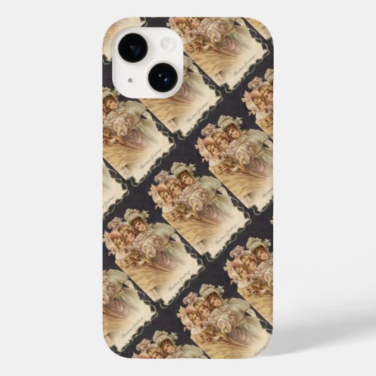 Victoriaans kerstviering Case-Mate iPhone case (Achterkant)