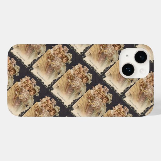 Victoriaans kerstviering Case-Mate iPhone case (Achterkant (horizontaal))