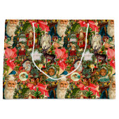 Victoriaans kerstviering  groot cadeauzakje (Voorkant)