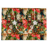 Victoriaans kerstviering  groot cadeauzakje (Achterkant)