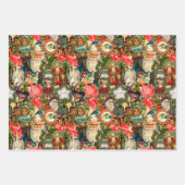 Victoriaans kerstviering inpakpapier vel (Voorkant 2)