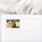Victoriaans kerstVintage Adresetiketten Etiket (Insitu)