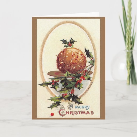 Victoriaans kerstWenskaart Feestdagen Kaart (Voorkant)