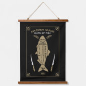 Victoriaans keuken krab slagerij grafiek hangend wandkleed (Voorkant 2)