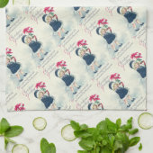 Victoriaans keukenhanddoeken met kerstcadeautjes v (Gevouwen)