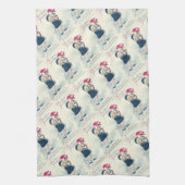 Victoriaans keukenhanddoeken met kerstcadeautjes v (Verticaal)