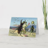  Victoriaans kikkerkerstKaart Feestdagen Kaart (Voorkant)