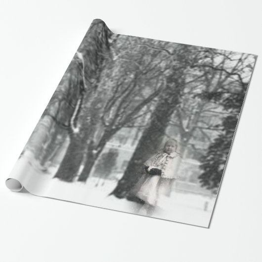Victoriaans Kind Inpakpapier (Uitgerold)