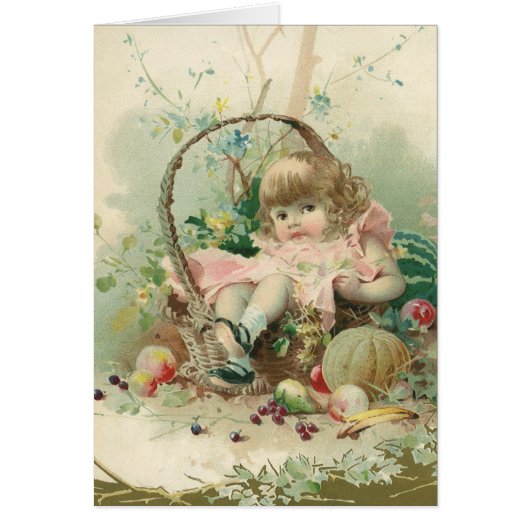  Victoriaans kind, meidenlentesmandje (Voorkant)