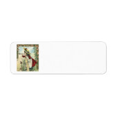  Victoriaans kind, meisje dat de buik blaast Etiket (Voorkant)