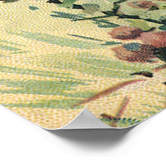  Victoriaans kind, meisje dat de buik blaast Poster (Hoek)