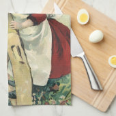  Victoriaans kind, meisje dat de buik blaast Theedoek (Quarter Fold)