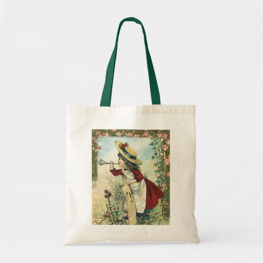  Victoriaans kind, meisje dat de buik blaast Tote Bag (Voorkant)