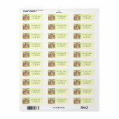 Victoriaans kind St. Patrick's retour adres label (Full Sheet)