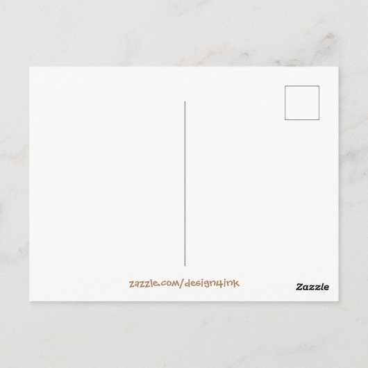  Victoriaans Kinder dieren Waterverf Zee Briefkaart (Achterkant)