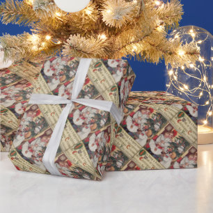 Victoriaans Kinder kerstcadeaupapier voor gevierde Cadeaupapier