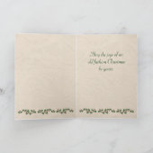 Victoriaans kinderen bouwen een sneeuwpop feestdagen kaart (Binnen)