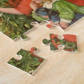 Victoriaans kinderen die met kerstmis sterven word legpuzzel (Zijkant)