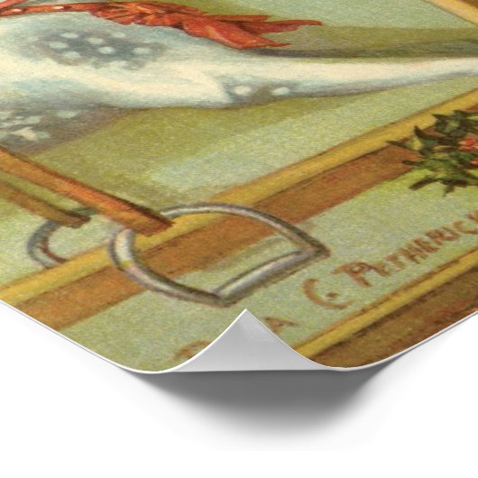 Victoriaans kinderen die met kerstmis sterven word poster (Hoek)